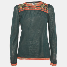 M Missoni: Тёмный топ 