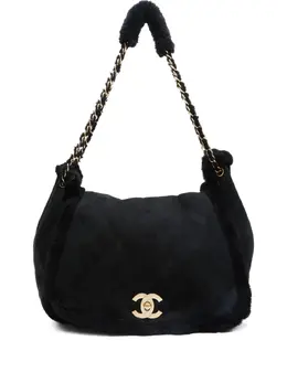 CHANEL Pre-Owned: Чёрная сумка 