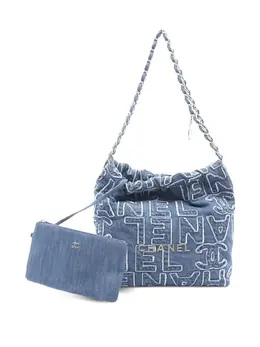 CHANEL Pre-Owned: Голубая сумка 