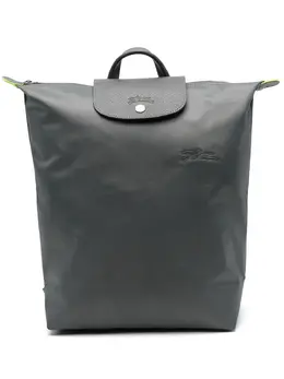Longchamp: Тёмный рюкзак  Le Pliage