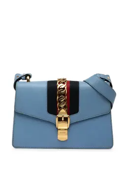 Gucci Pre-Owned: Голубая сумка 