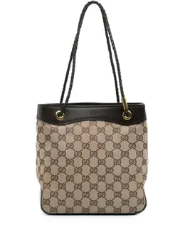 Gucci Pre-Owned: Коричневая сумка-шоппер 