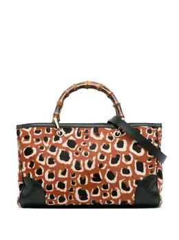 Gucci Pre-Owned: Оранжевая сумка-шоппер 