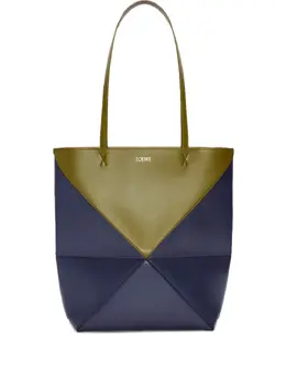 LOEWE: Голубая сумка-шоппер  Puzzle