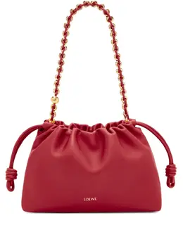 LOEWE: Красная сумка  Flamenco