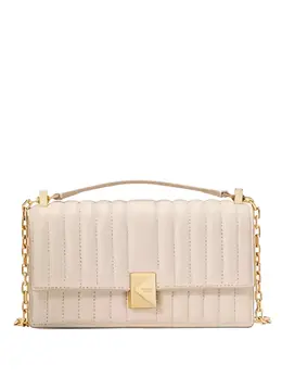 Kate Spade: Бежевая сумка через плечо 
