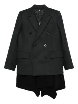 sacai: Двубортный жакет 