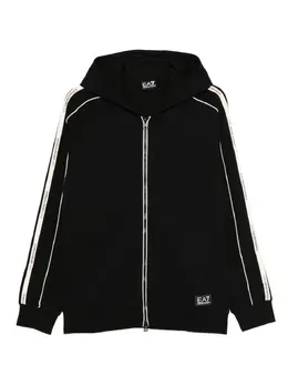 Ea7 Emporio Armani: Чёрная толстовка 