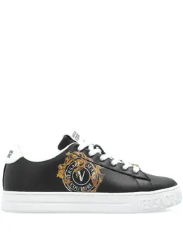 Versace Jeans Couture: Чёрные кроссовки 