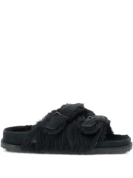 Birkenstock: Чёрные сандалии 