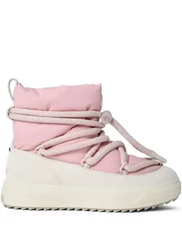 Moncler: Розовые ботинки 