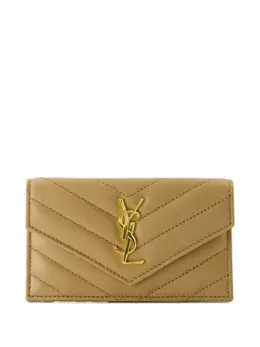 Saint Laurent: Бежевый картхолдер  Fragments