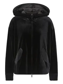 Emporio Armani: Бархатная толстовка 