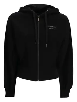 Armani Exchange: Чёрная толстовка 