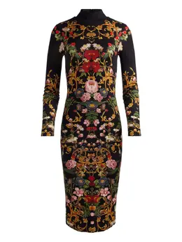 alice + olivia: Свитер  Delora с растительным принтом