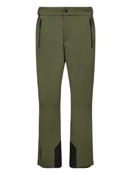 Moncler Grenoble: Зелёные брюки 