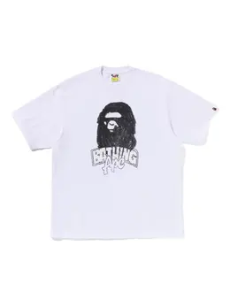 A BATHING APE®: Белая футболка 