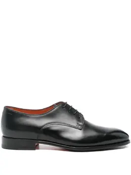 Santoni: Чёрные туфли  Derby
