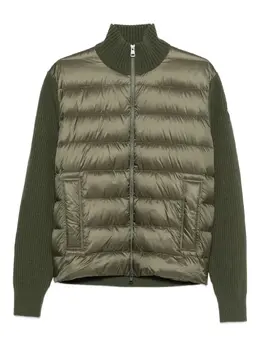 Moncler: Зелёный кардиган 