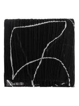 Pleats Please Issey Miyake: Чёрный шарф 