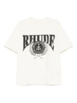 RHUDE: Белая футболка 
