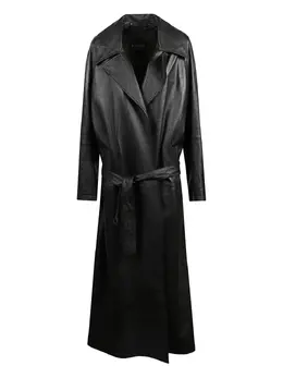 Balenciaga: Чёрное пальто 