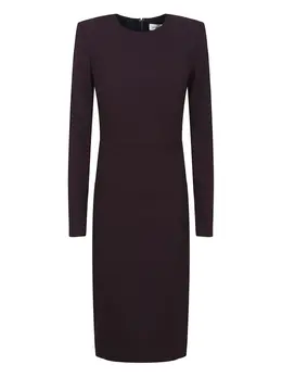 Victoria Beckham: Платье с длинным рукавом 