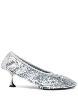 Proenza Schouler: Серебристые туфли 