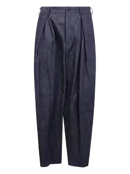 Comme des Garçons Homme Plus: Голубые брюки 