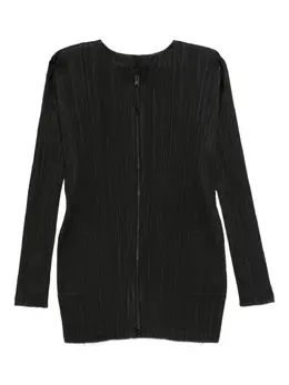 Pleats Please Issey Miyake: Чёрный кардиган 