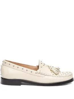Stuart Weitzman: Белые лоферы 