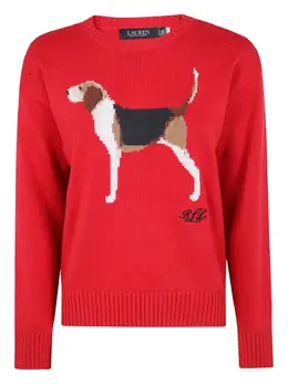 Lauren Ralph Lauren: Красный свитер 
