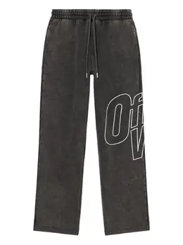Off-White: Чёрные брюки  Arrow