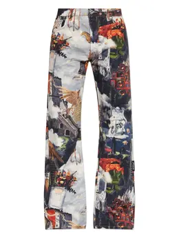 Off-White: Голубые джинсы 