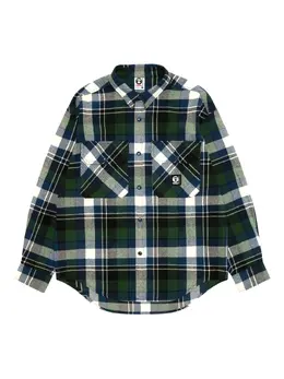 AAPE BY *A BATHING APE®: Зелёная рубашка 