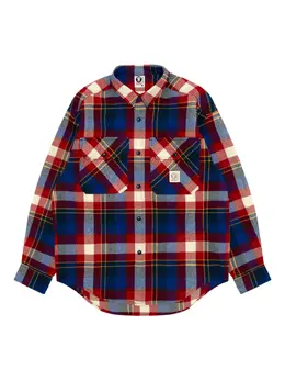 AAPE BY *A BATHING APE®: Синяя рубашка 