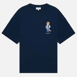 Maison Kitsune: Футболка оверсайз 