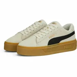 PUMA: Бежевые кеды  Smash