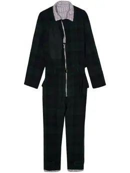 sacai: Комбинезон из фланели 