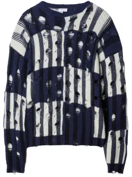 Off-White: Рваный свитер 