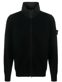 Stone Island: Чёрный кардиган  Compass