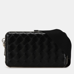 Bottega Veneta: Чёрная сумка  Intrecciato