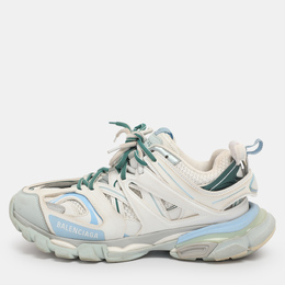 Balenciaga: Белые кроссовки  Track