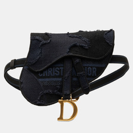 Dior: Голубая поясная сумка 