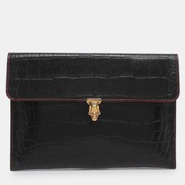 Alexander McQueen: Чёрный клатч  Skull