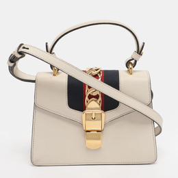 Gucci: Белая сумка на руку  Sylvie