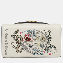 Dior: Белый клатч 