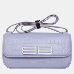Balenciaga: Фиолетовая сумка  Gossip