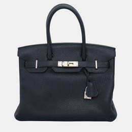 Hermes: Голубая сумка  Birkin 30