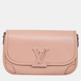 Louis Vuitton: Розовая сумка через плечо  Épi